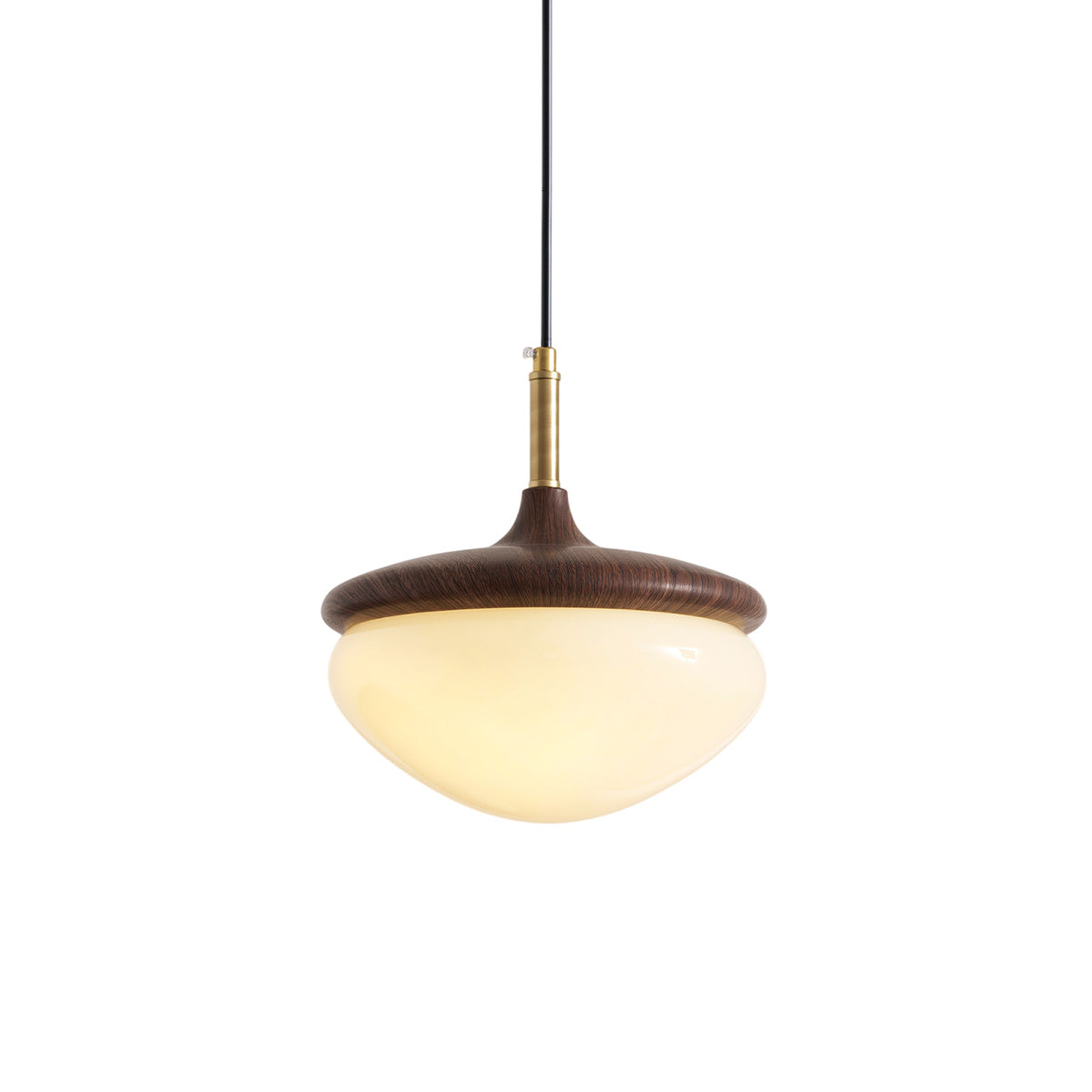 Ivydale Walnut Fabric Pendant Light
