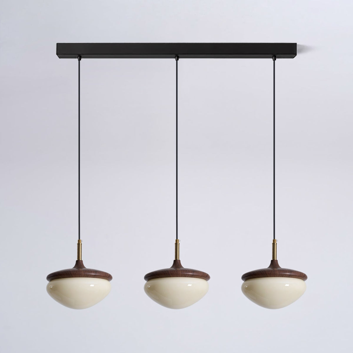 Ivydale Walnut Fabric Pendant Light