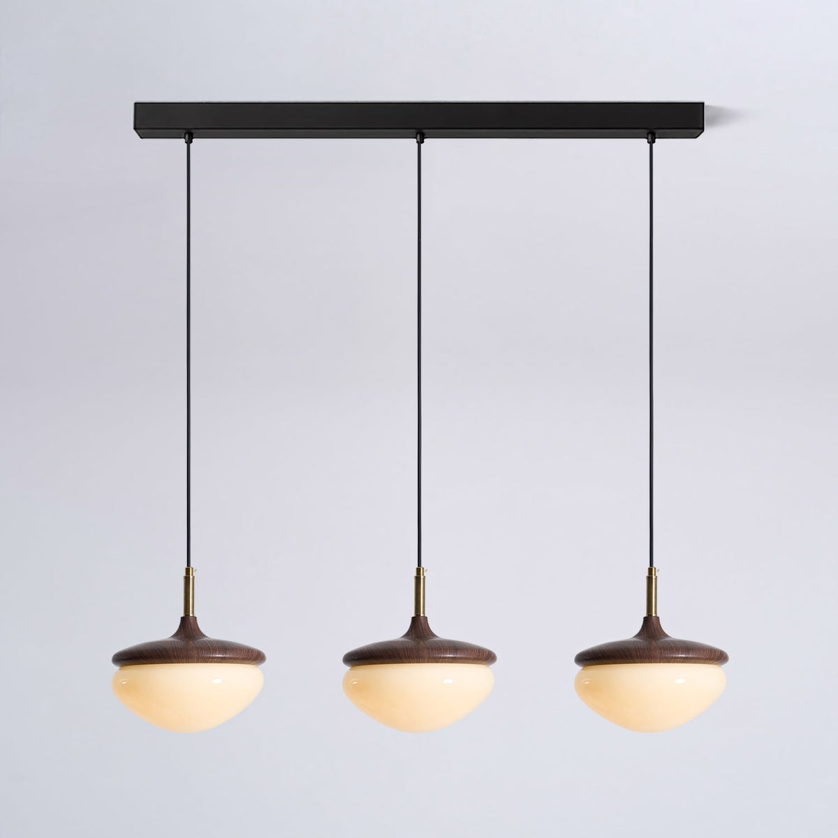 Ivydale Walnut Fabric Pendant Light