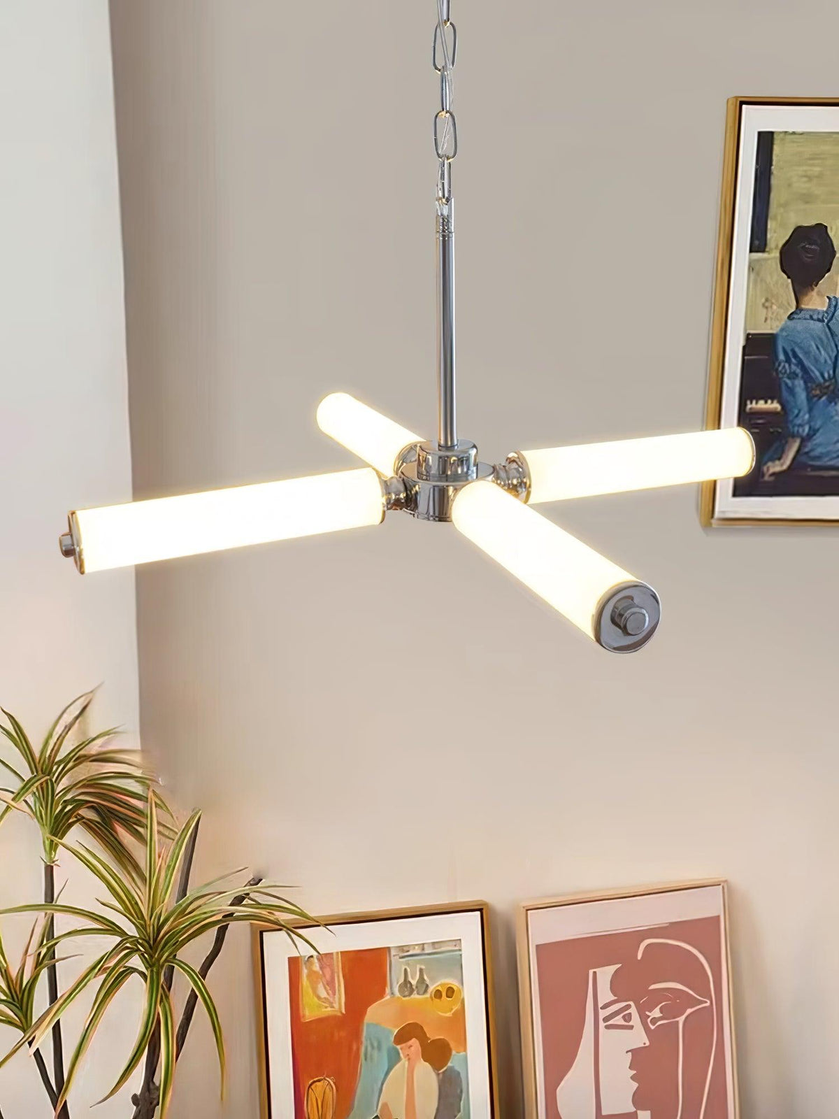 Zoliria Modern Minimalist LED Glass Chandelier