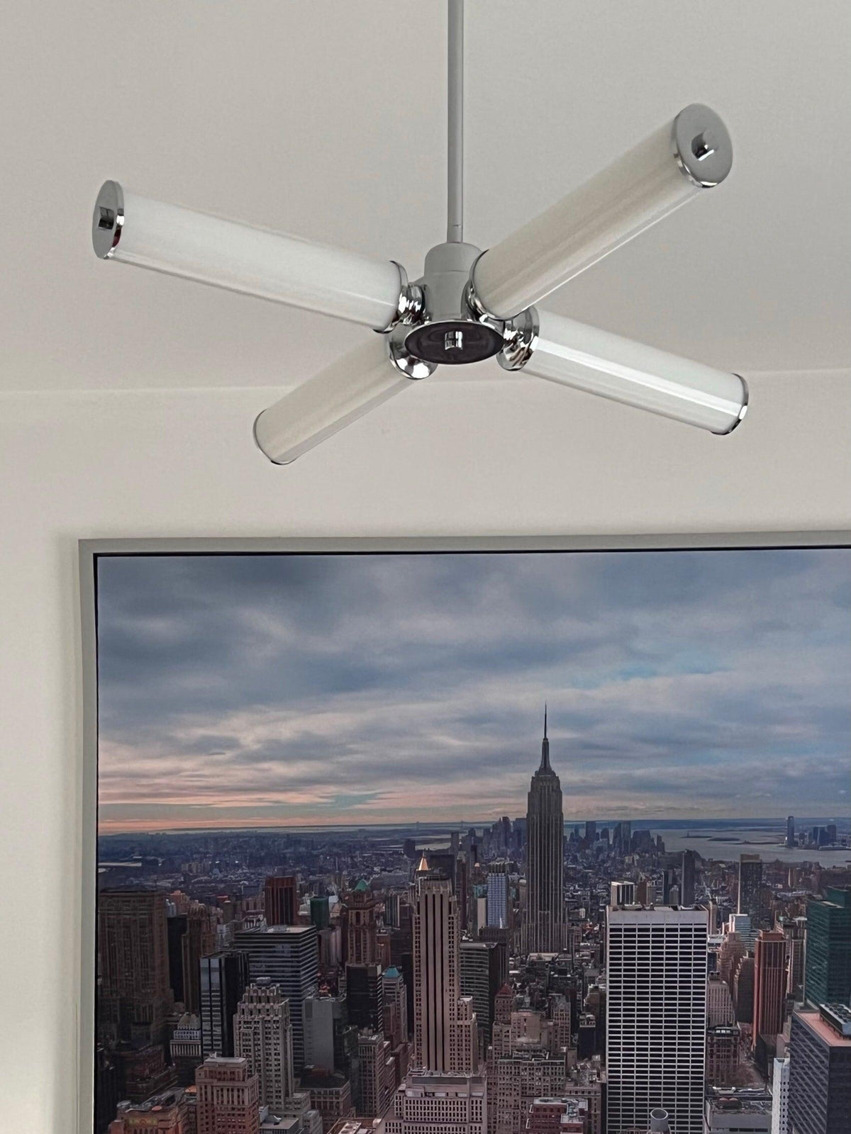 Zoliria Modern Minimalist LED Glass Chandelier