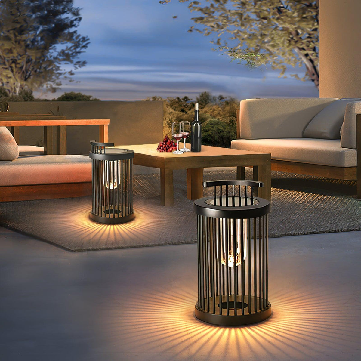 Cage Modern Acrylic Outdoor Light
