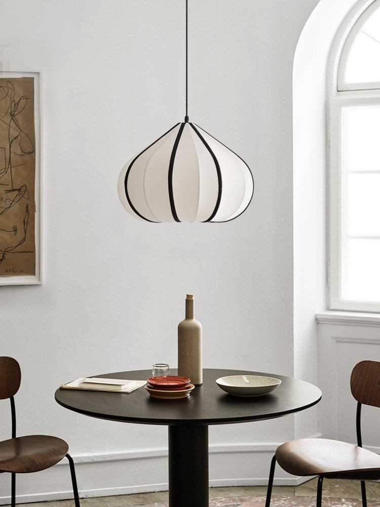 Fallowmere Ribbed Stretch Fabric Pendant Lamp