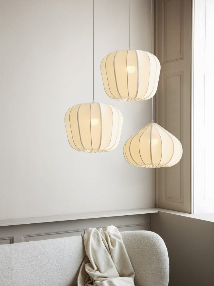 Fallowmere Ribbed Stretch Fabric Pendant Lamp