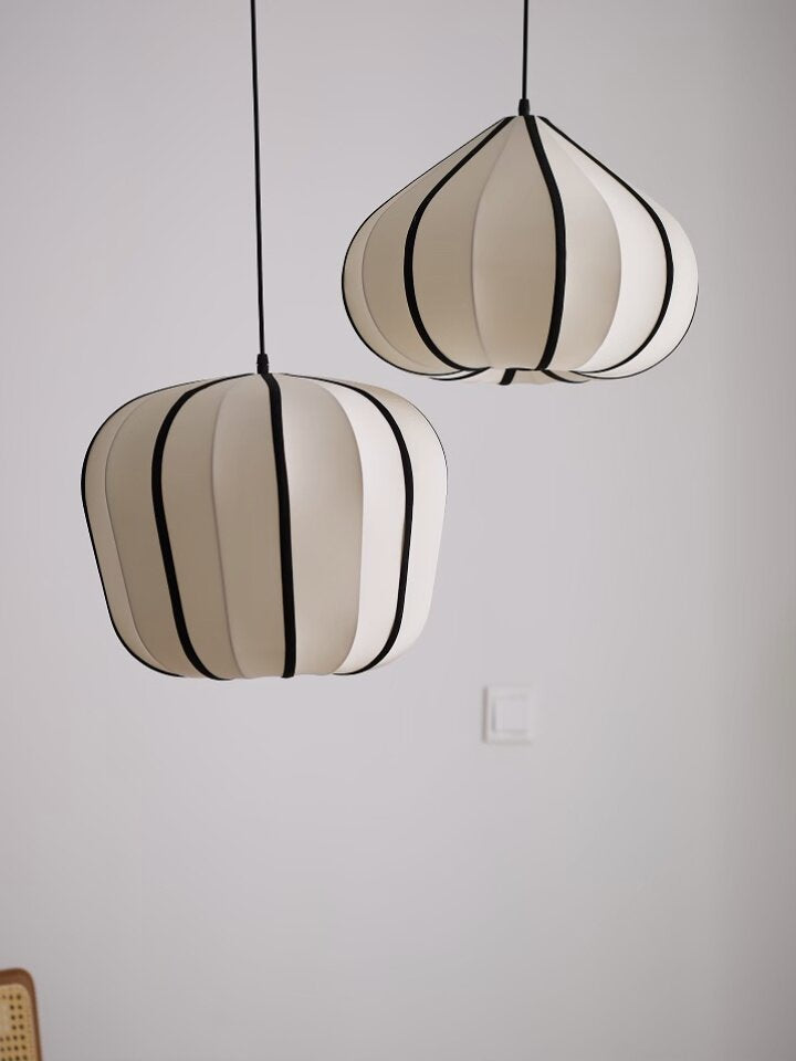 Fallowmere Ribbed Stretch Fabric Pendant Lamp
