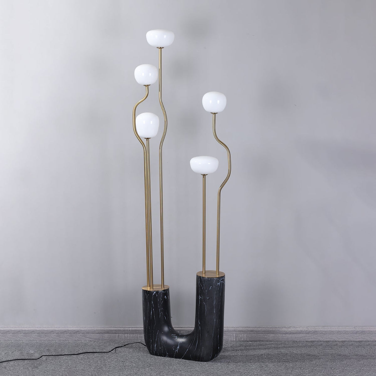Lumon Marble Brass Modern Floor Lamp