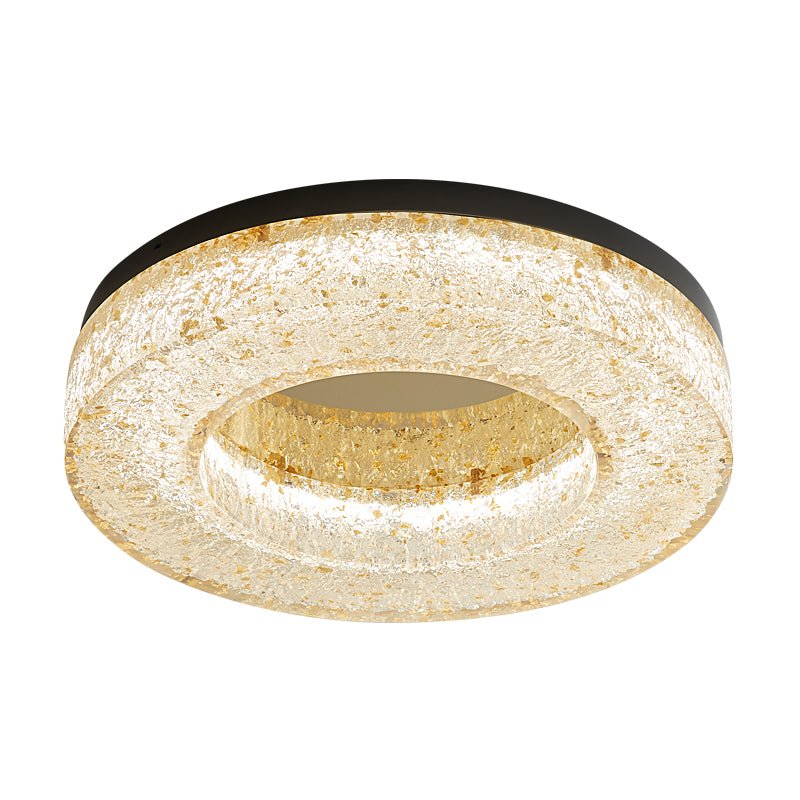 Dovira Ice Crack Circle Resin Ceiling Lamp