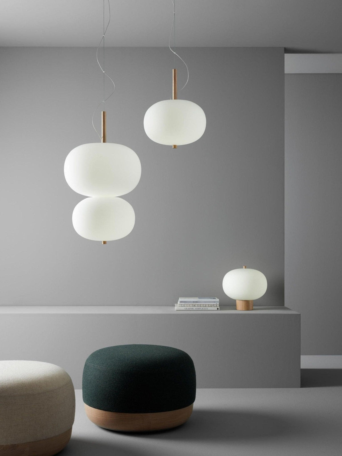 Jaldes Wood & Glass Table Lamp