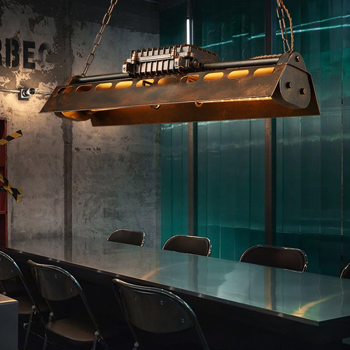 Epoch Industrial Steampunk Indoor Chandelier