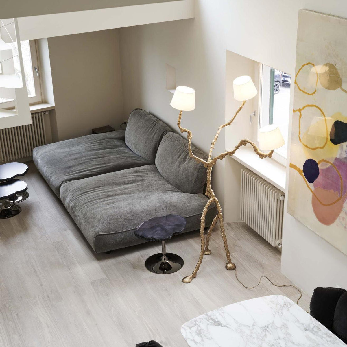 Dendria Triple-Arm Branch Sculptural Floor Lamp