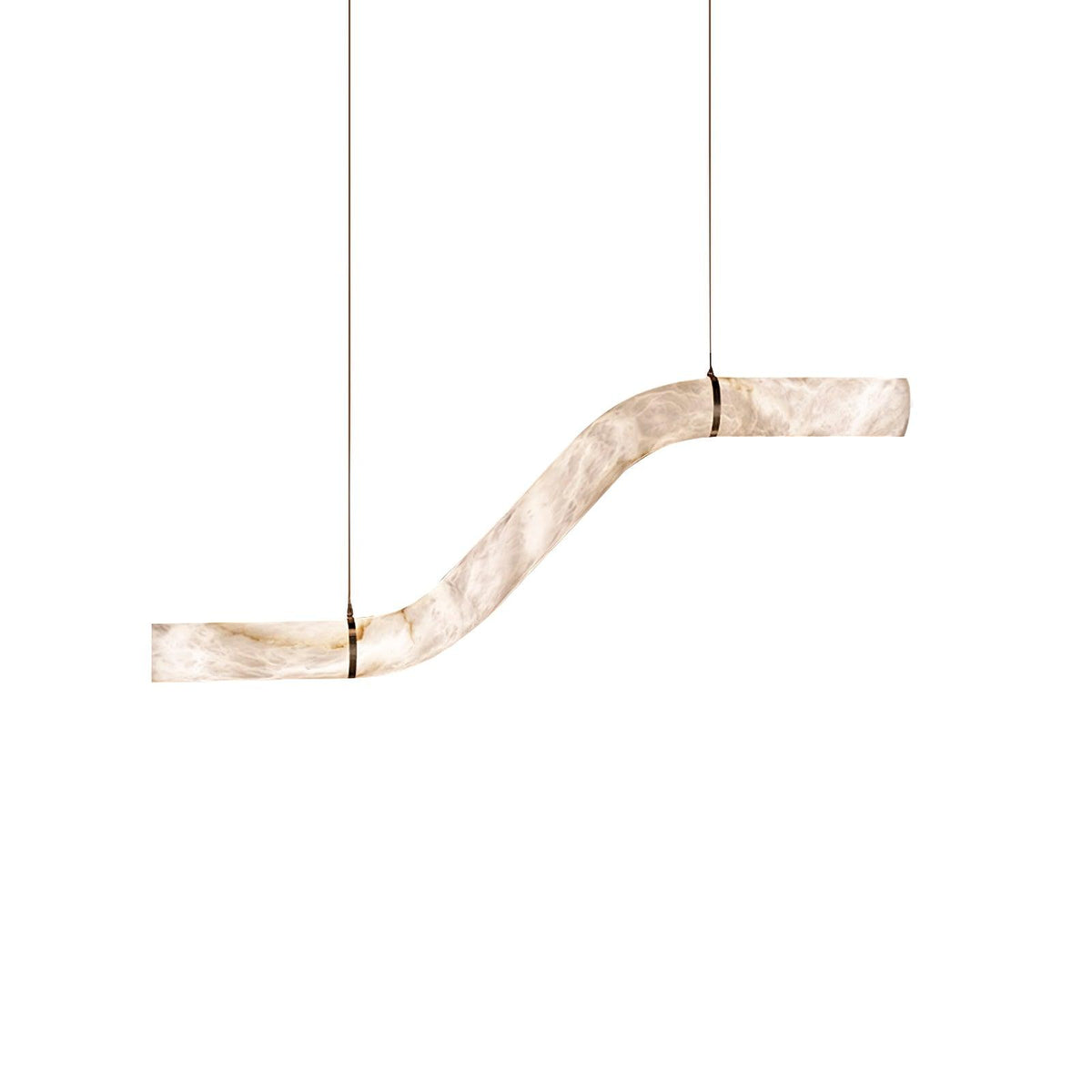 Mithos Curved Alabaster Pendant Light