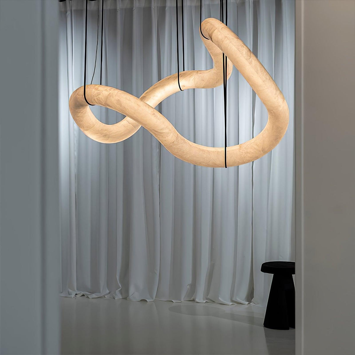 Luste Alabaster Closed-loop Pendant Light Chandelier