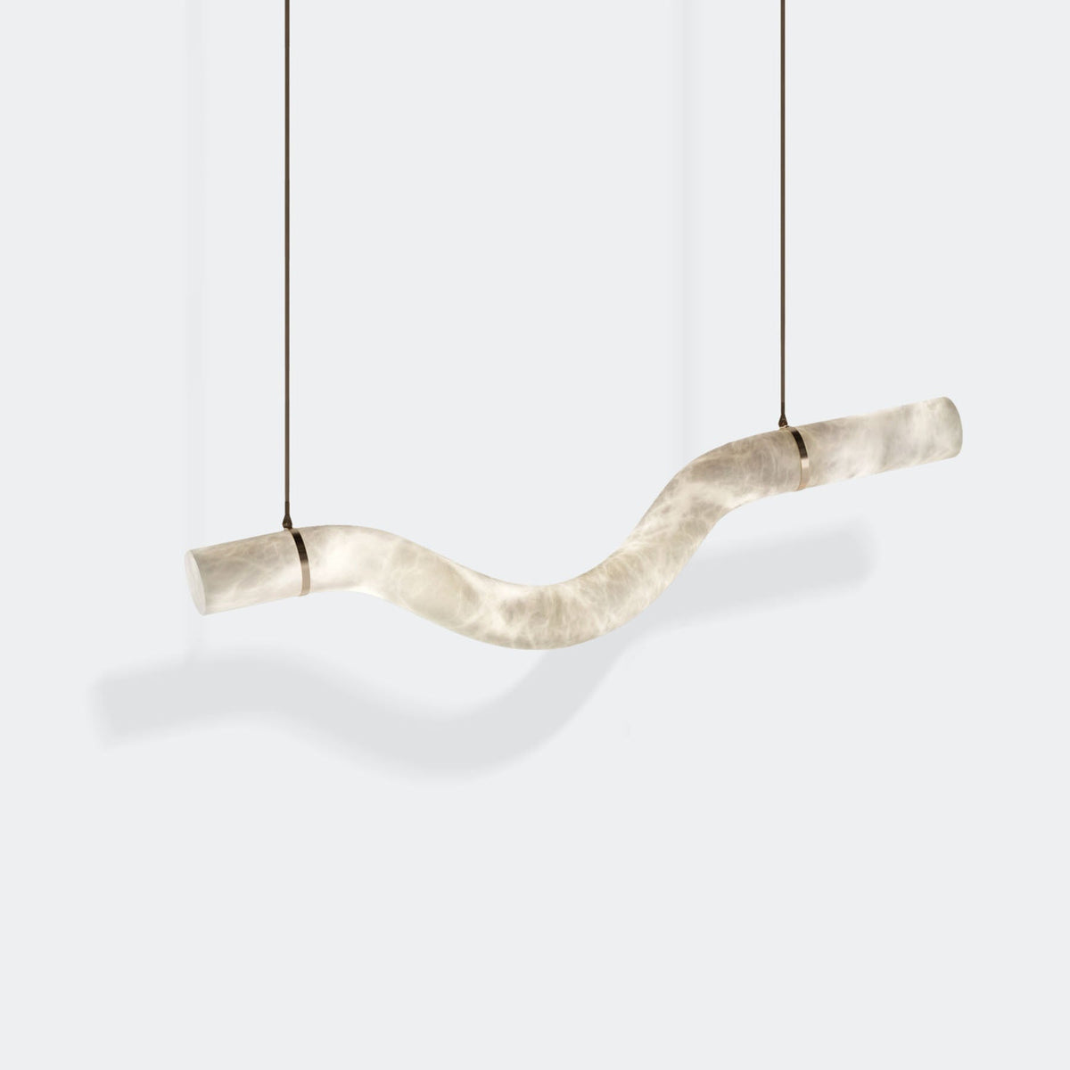 Mithos Curved Alabaster Pendant Light