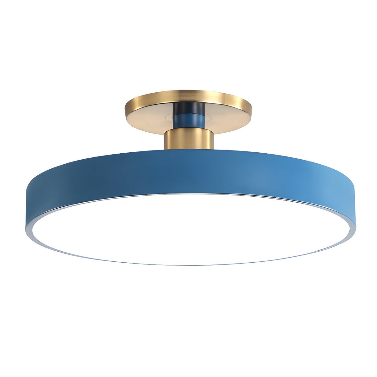 Nalia Ceiling Lamp Flush Mount Black and Gold Modern
