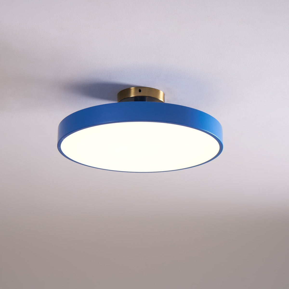 Nalia Ceiling Lamp Flush Mount Black and Gold Modern