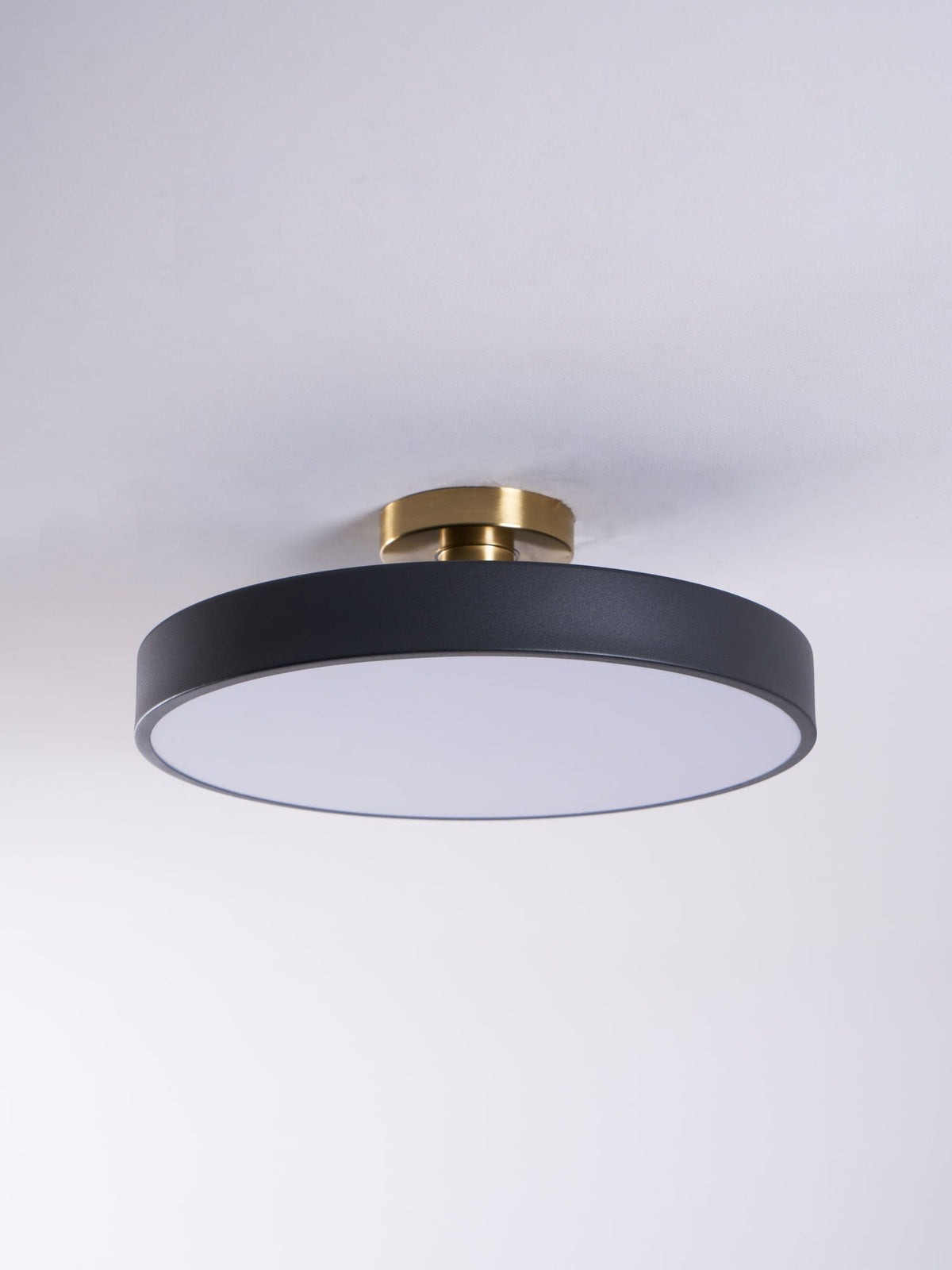 Nalia Ceiling Lamp Flush Mount Black and Gold Modern