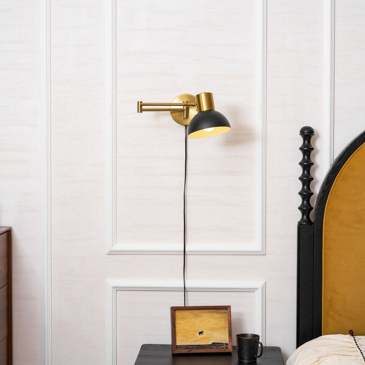 Koven Adjustable Arm Plug In Indoor Wall Light