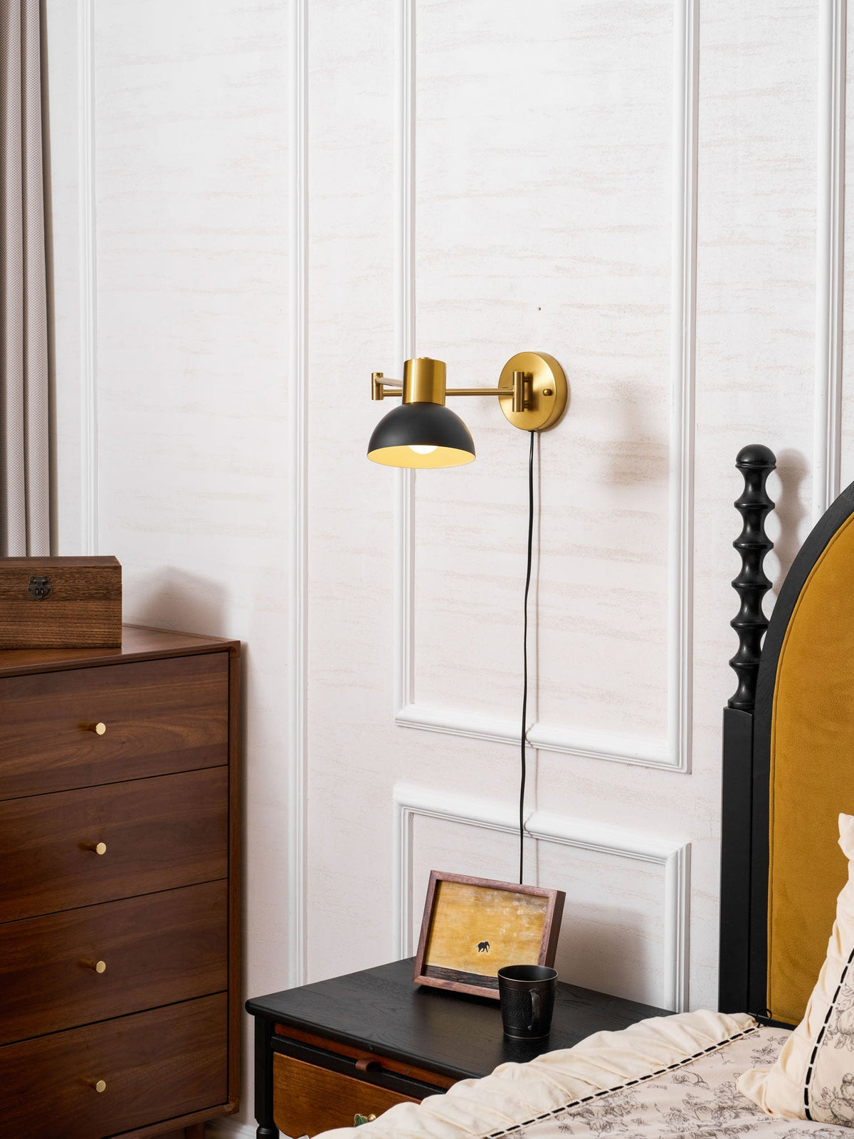 Koven Adjustable Arm Plug In Indoor Wall Light