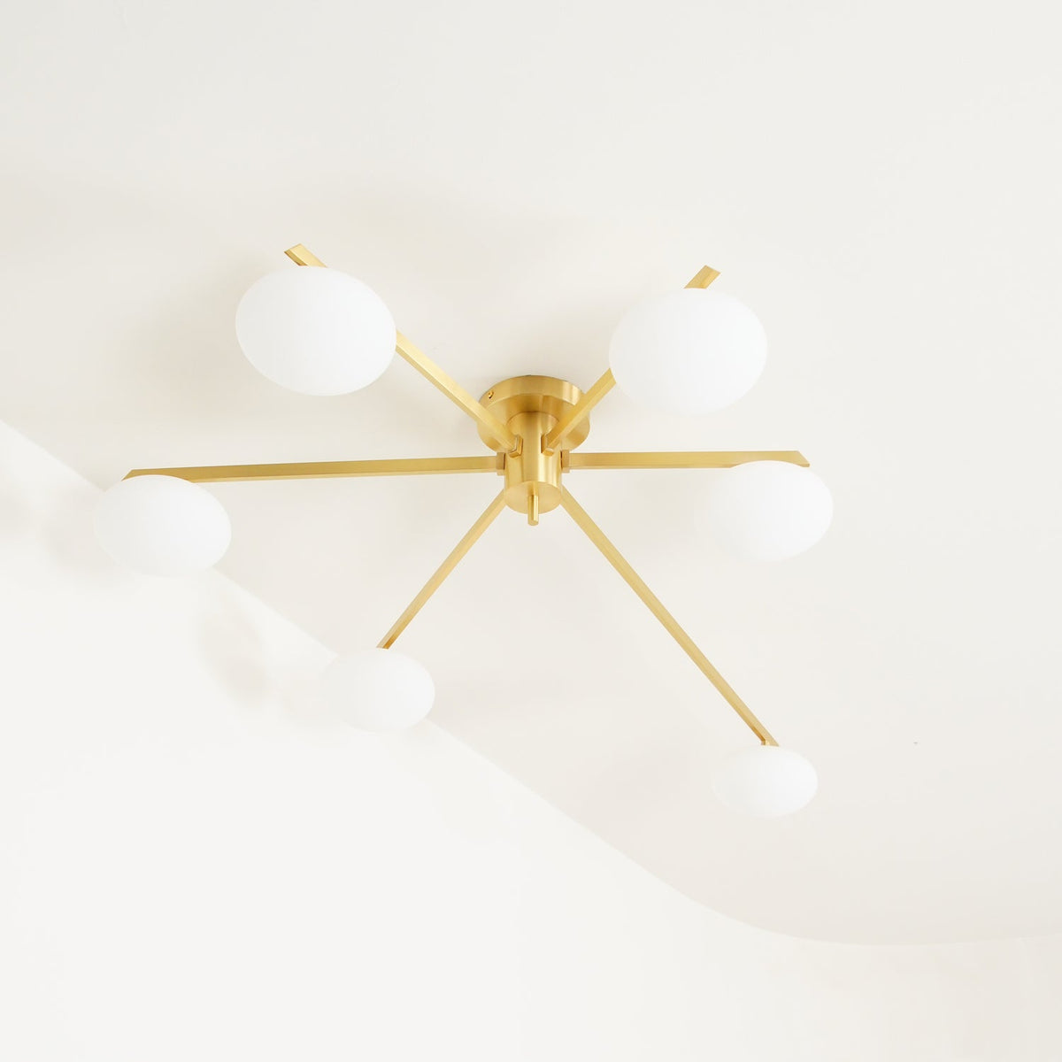 Lioraliella Ceiling Lamp Black White Glass