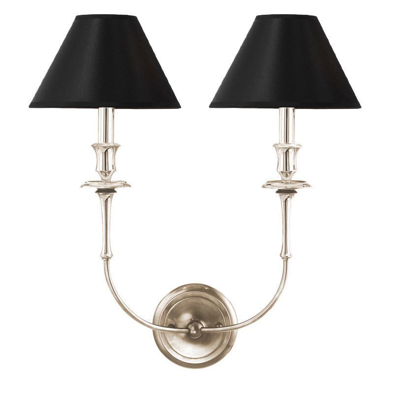 Vedoror Vintage Industrial Brass Fabric Wall Light