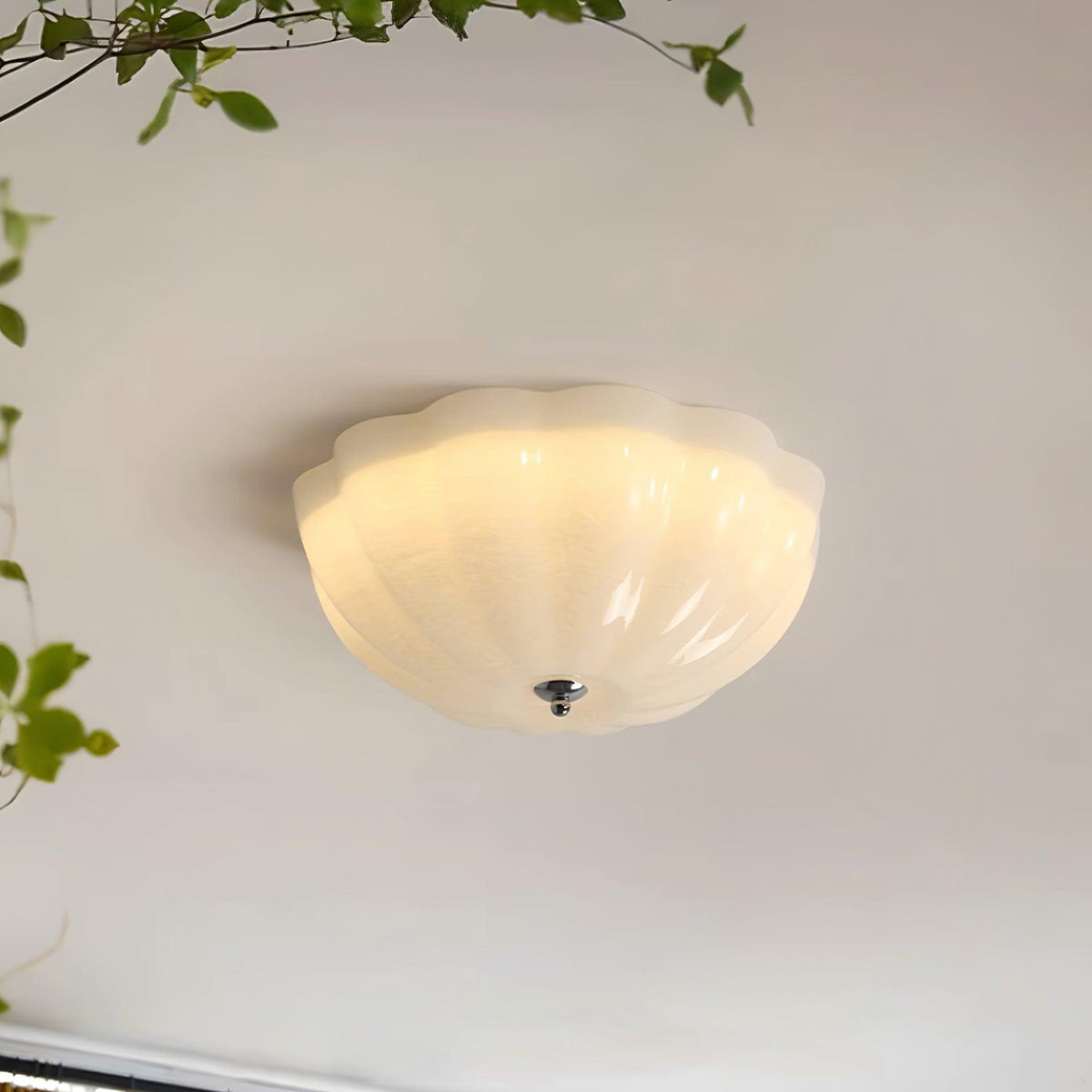 Etta Ceiling Lamp Glass Jelly Opalescent Bedroom
