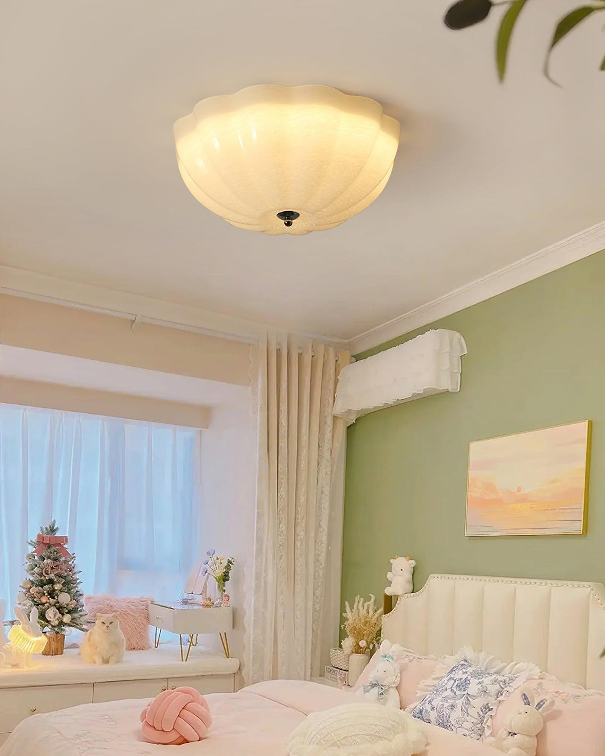 Etta Ceiling Lamp Glass Jelly Opalescent Bedroom
