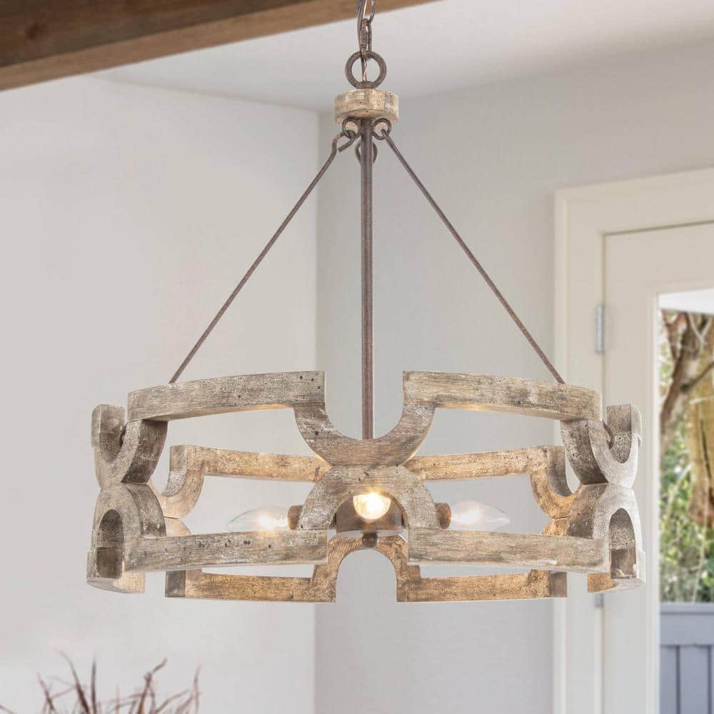 Emkai Wood Chandelier
