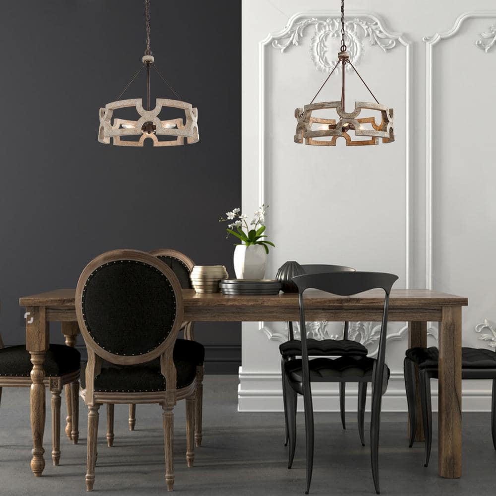 Emkai Wood Chandelier