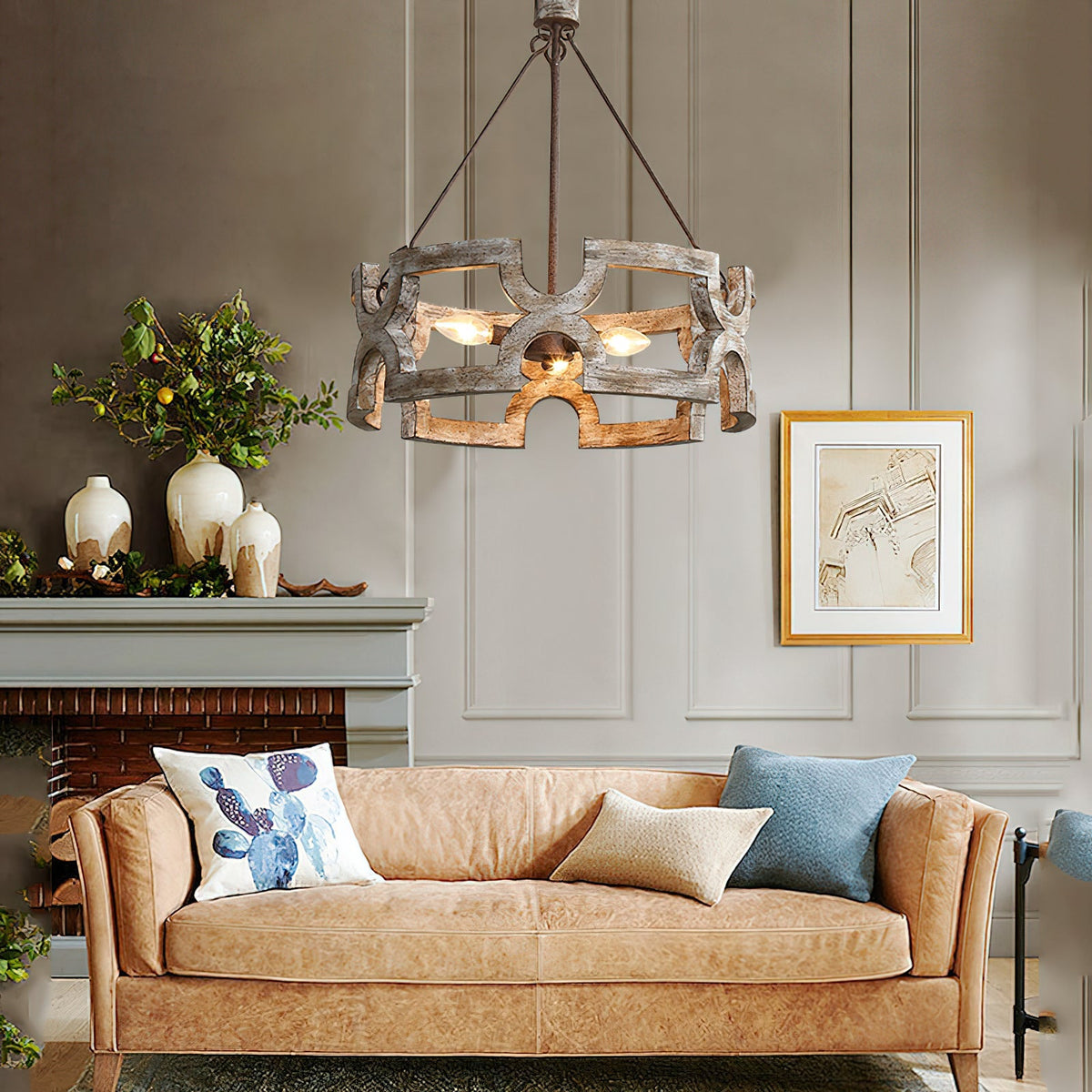Emkai Wood Chandelier