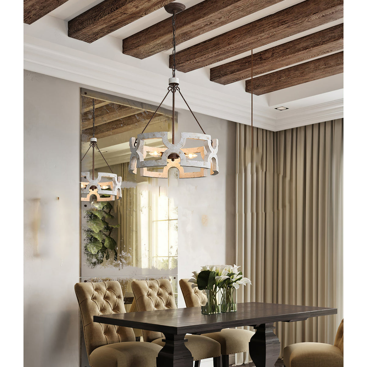 Emkai Wood Chandelier