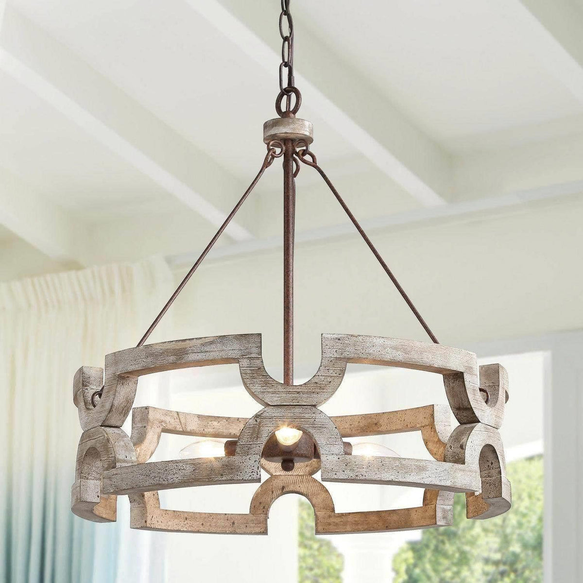 Emkai Wood Chandelier