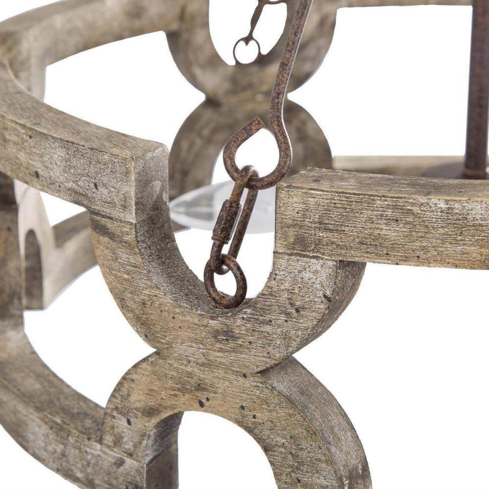 Emkai Wood Chandelier
