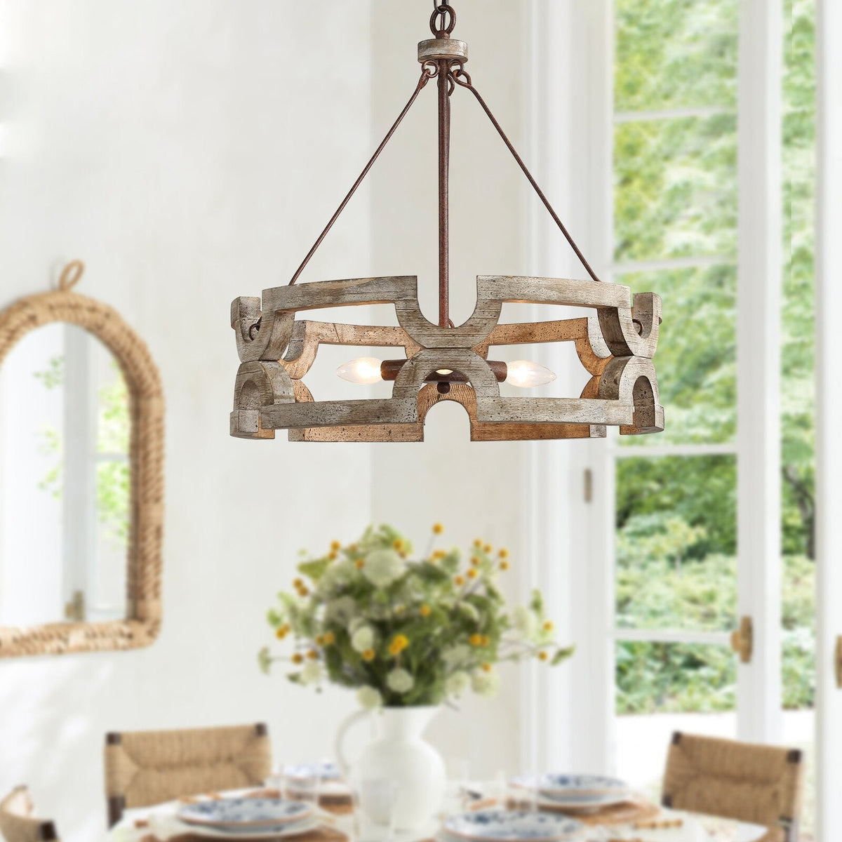 Emkai Wood Chandelier