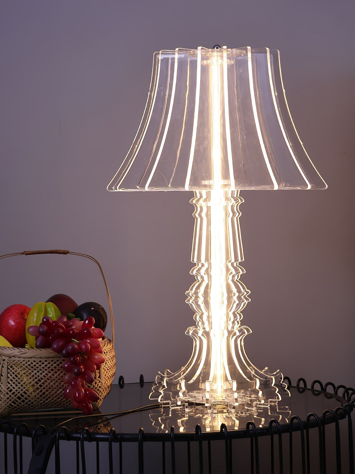 Elmariel Sculptural Acrylic Table Lamp