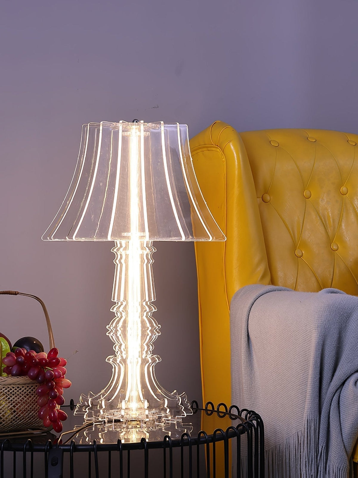 Elmariel Sculptural Acrylic Table Lamp