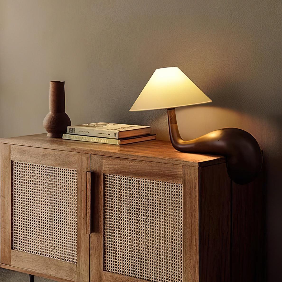 Solisise Wood Artistic Table Lamp