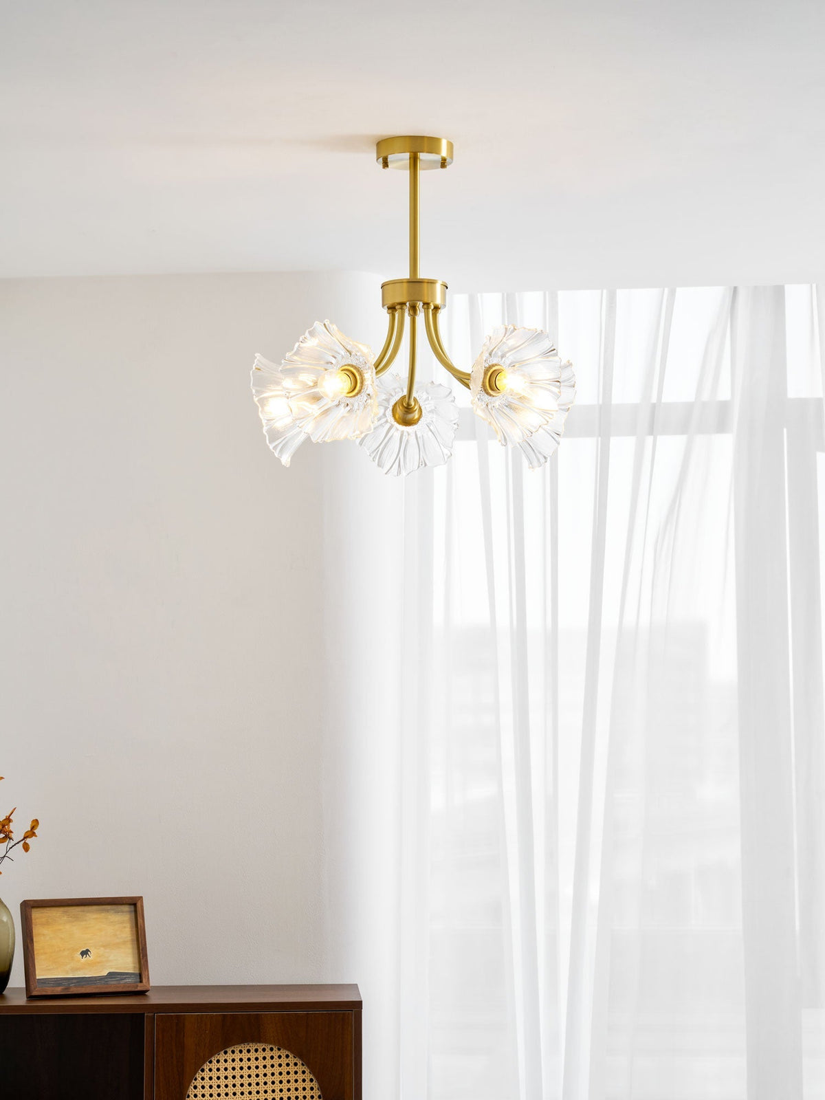 Filin Flower Glass Chandelier