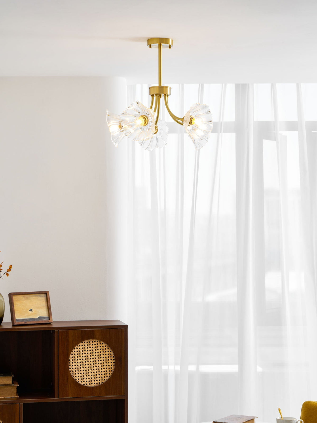 Filin Flower Glass Chandelier
