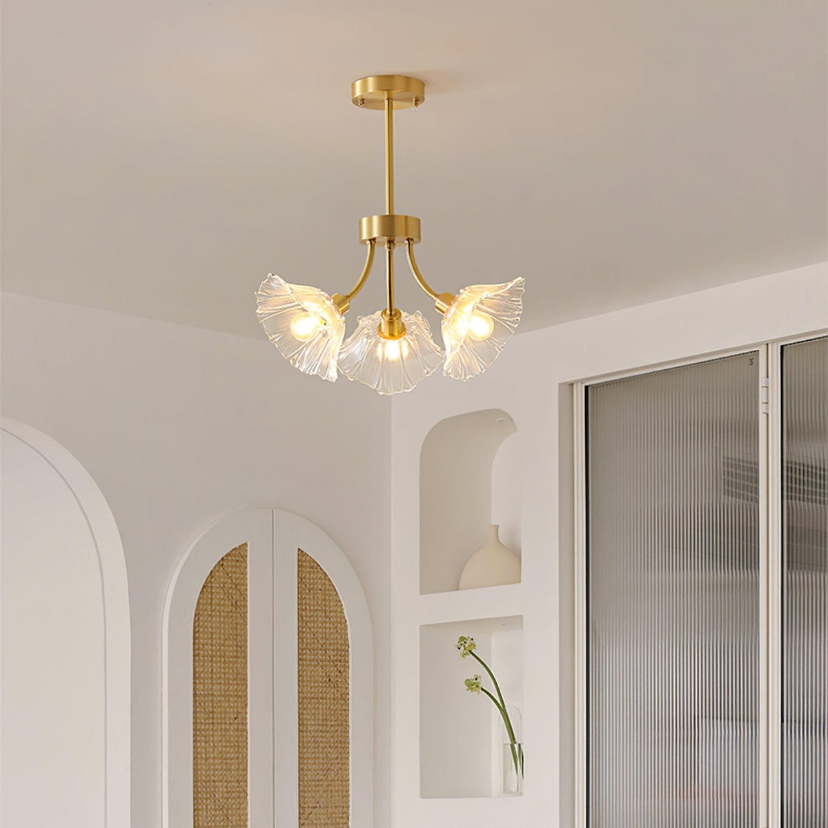 Filin Flower Glass Chandelier
