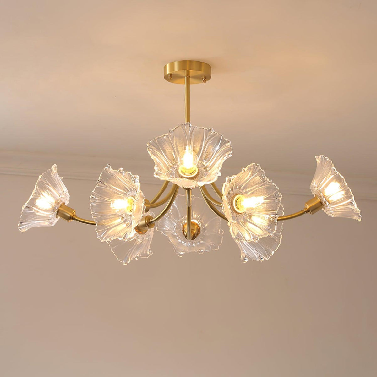 Filin Flower Glass Chandelier