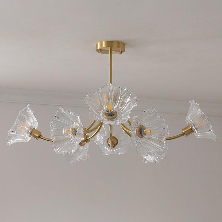 Filin Flower Glass Chandelier
