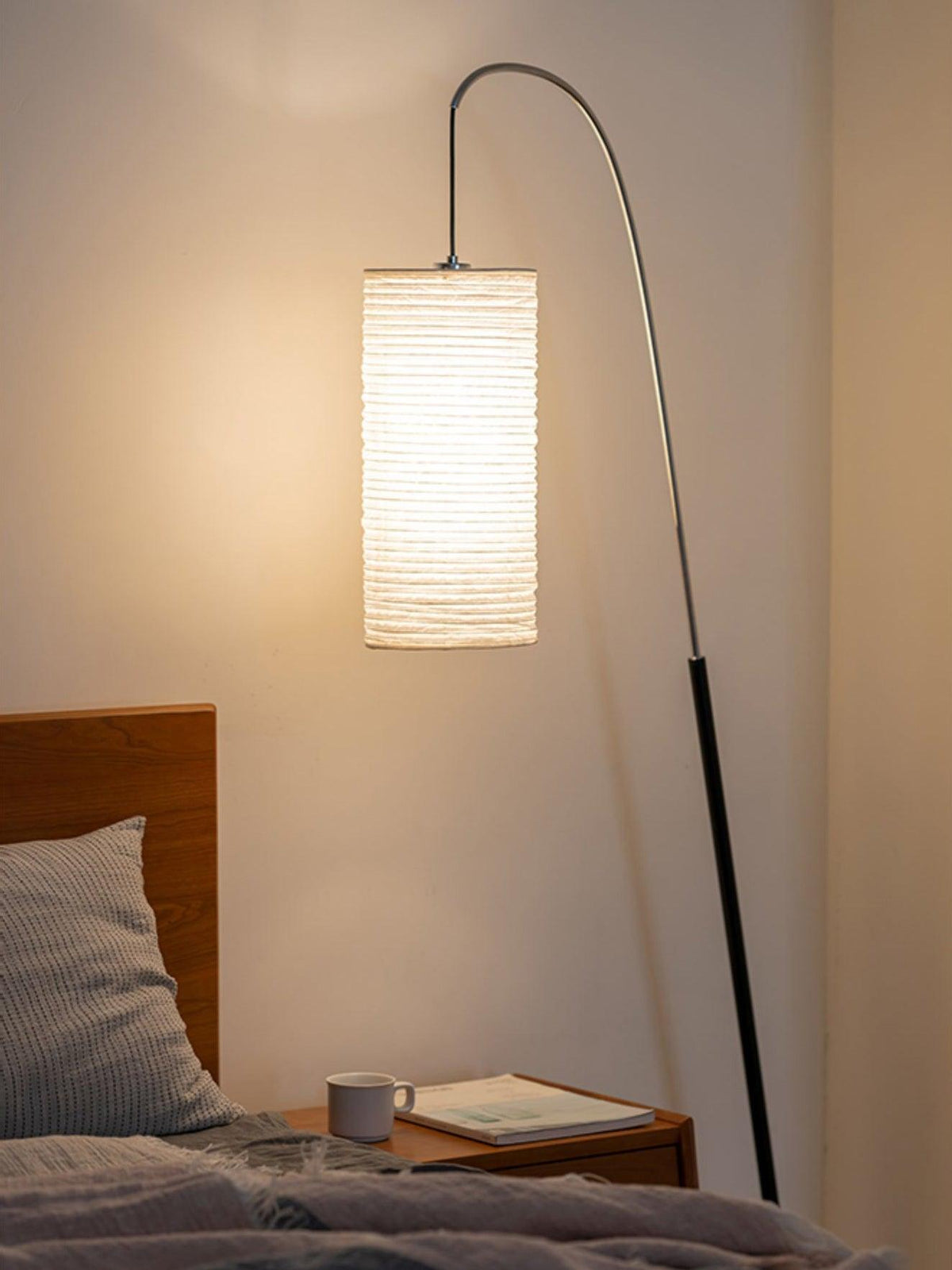 Polvin Contemporary Paper Floor Lamp