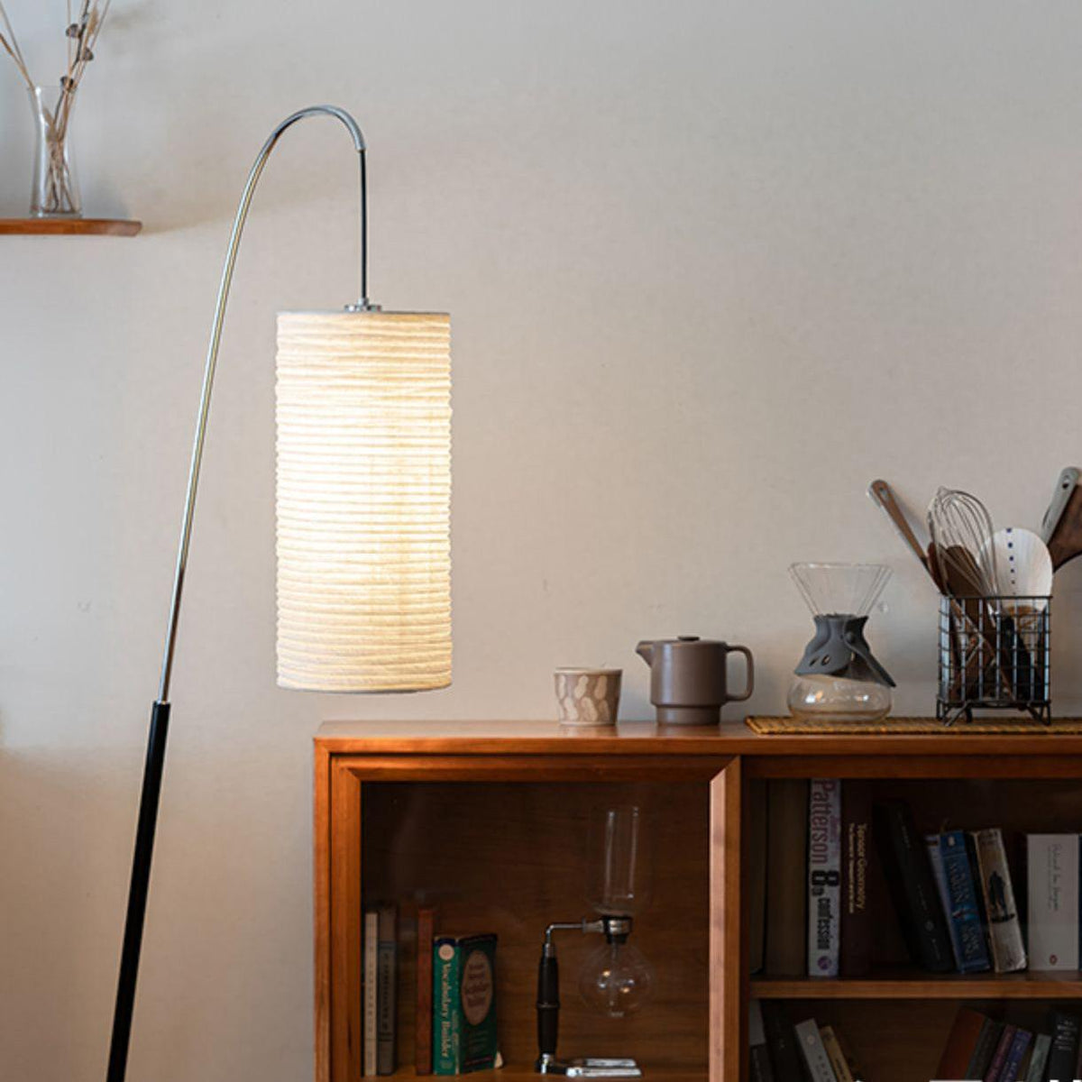 Polvin Contemporary Paper Floor Lamp