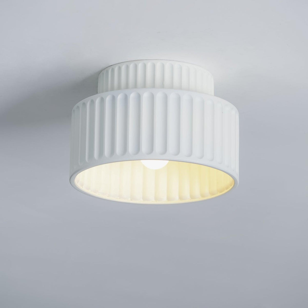 Lucaraine Ceiling Lamp with Pleated Acrylic Shade