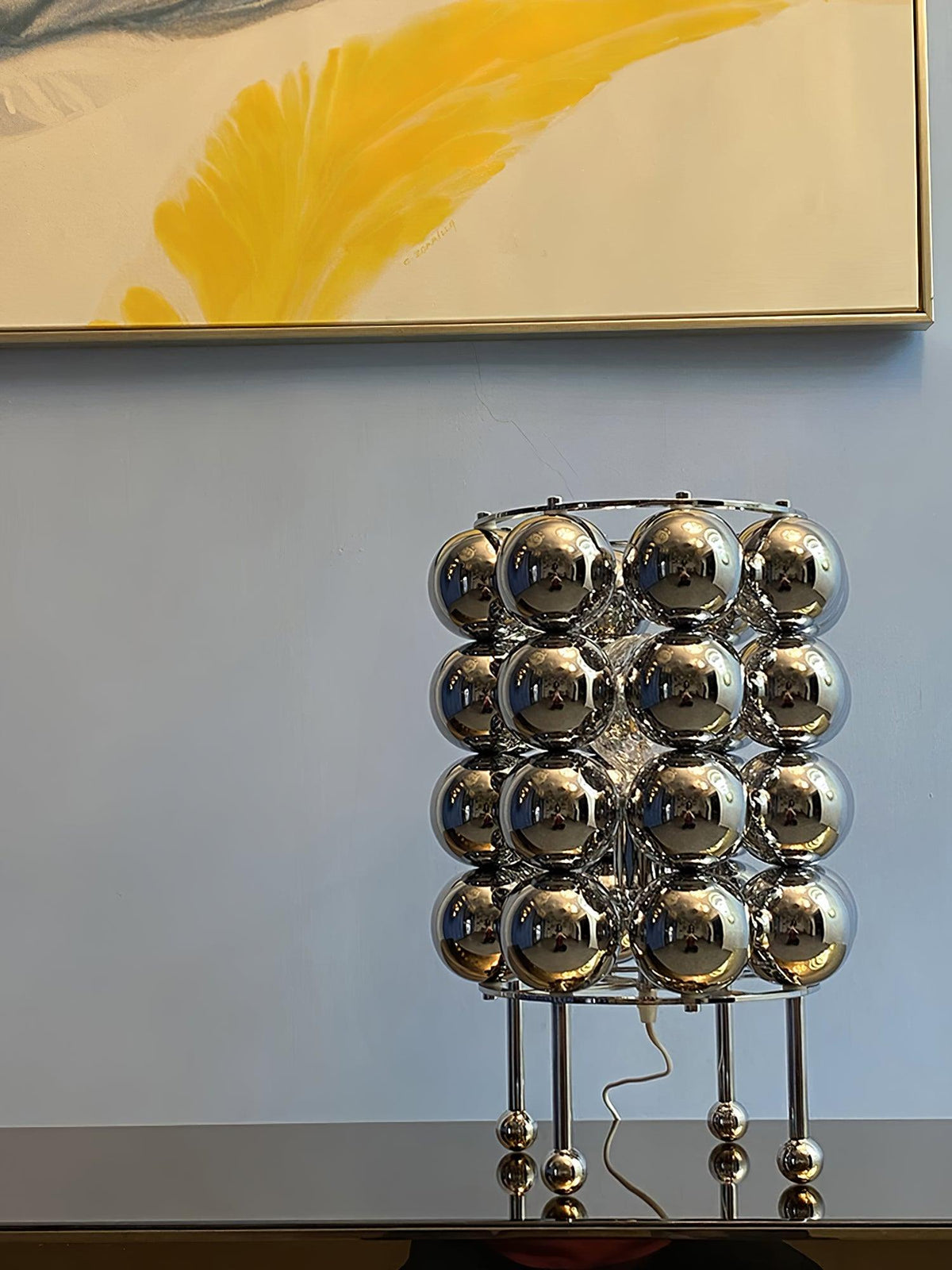 Lirra Steel Futuristic Table Lamp