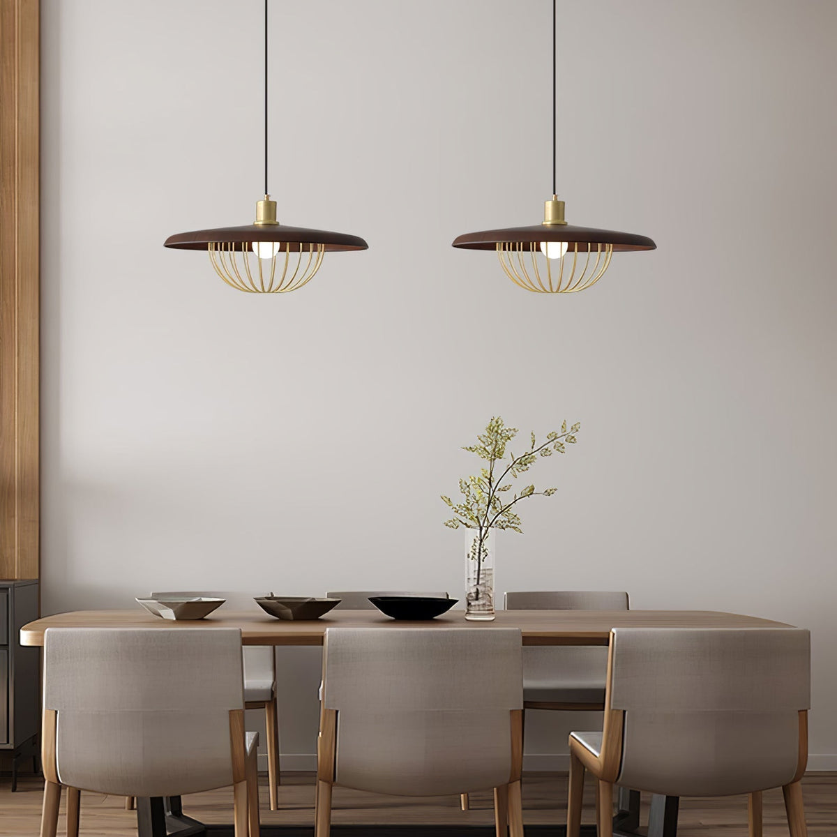 Rinoira Wood Retro Vintage Pendant Lamp