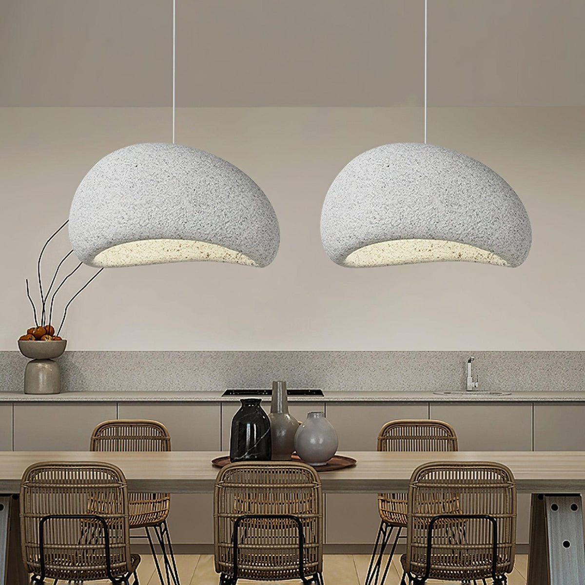 Tsukiyo Wabi-Sabi Cloud Pendant Light