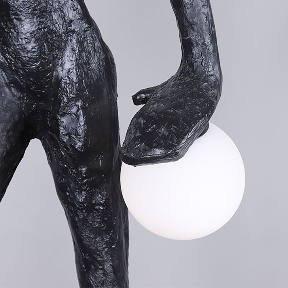 Kaelthos Textured Black Floor Lamp