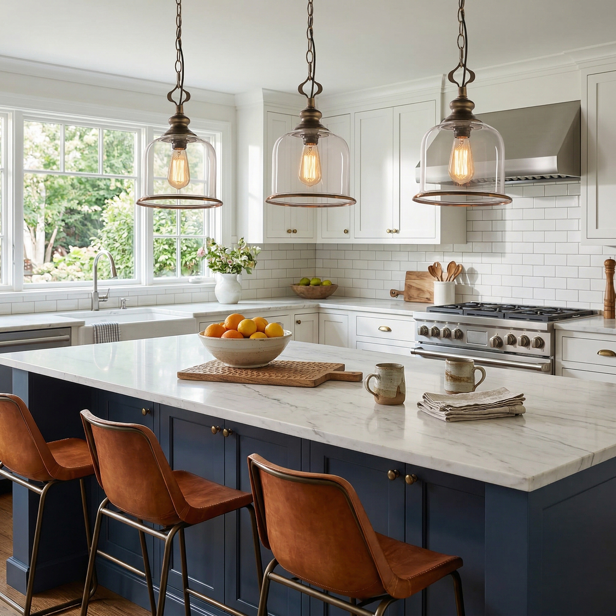 Wekai Glass Linear Pendant Light