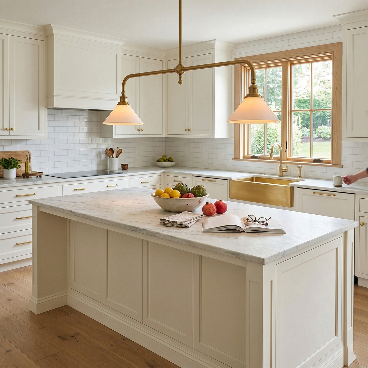 Veima Brass Linear Pendant Light